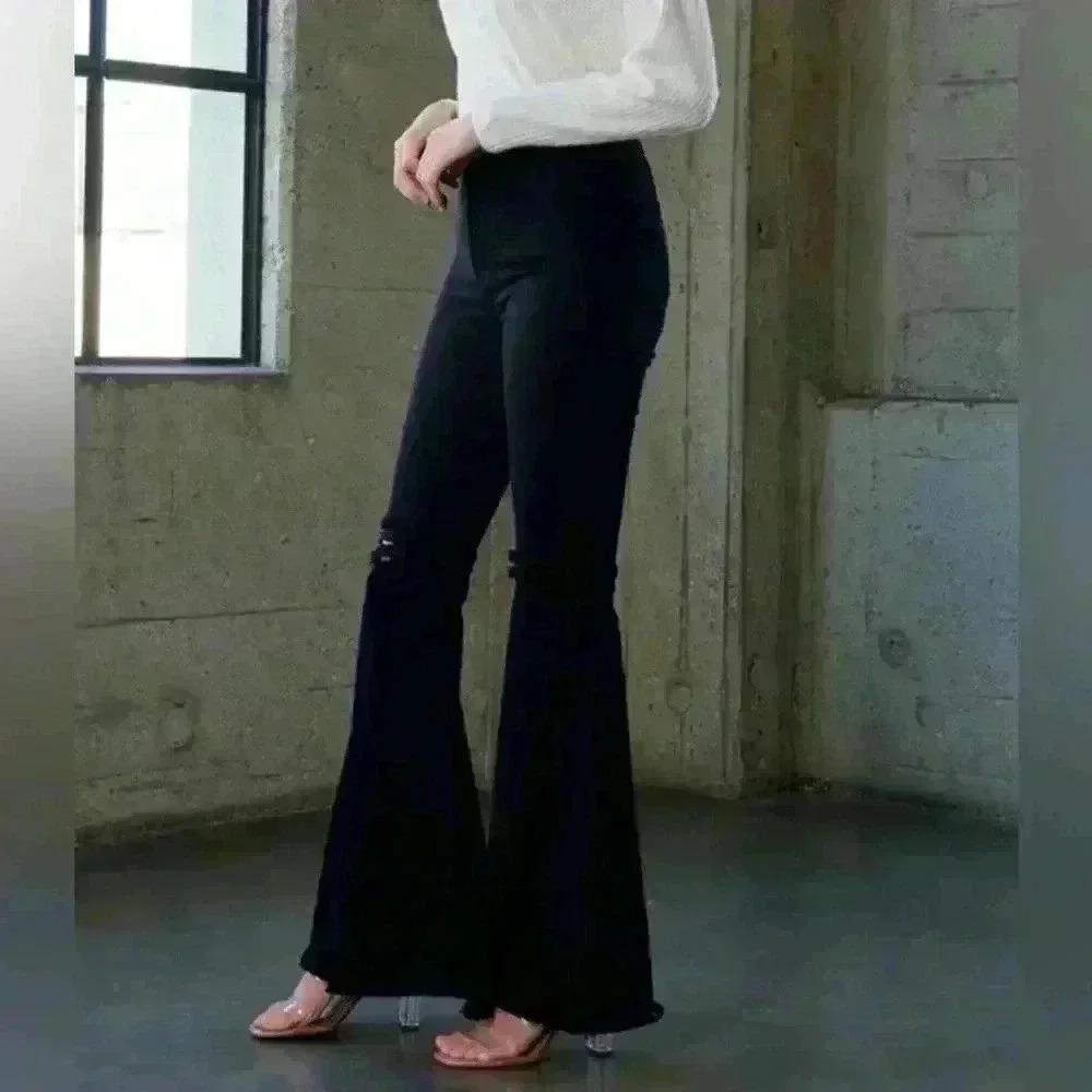 Vibrant m.i.u high waisted bell bottom jeans